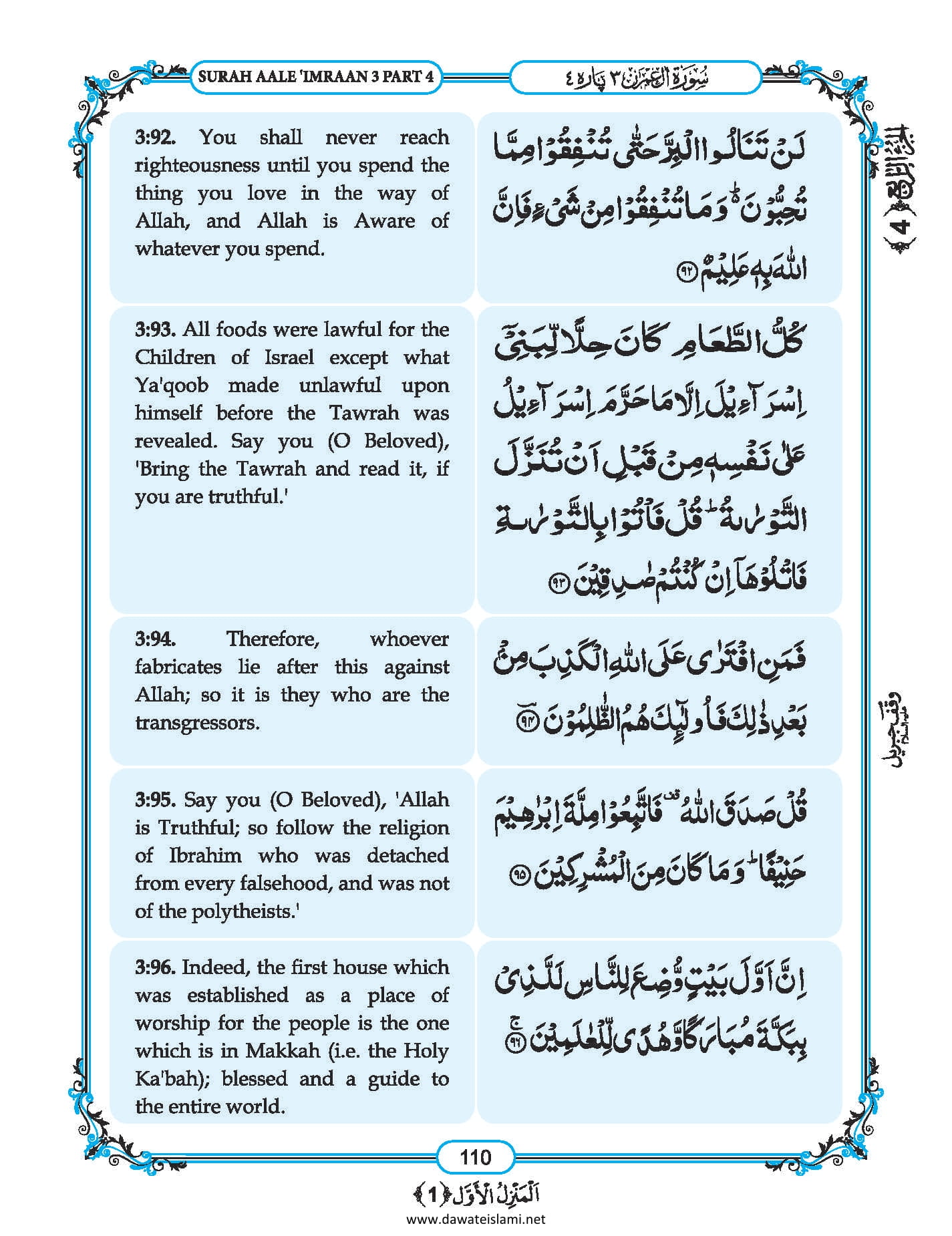 Surah Al Imran in English, Listen Audio Mp3 & Download English PDF