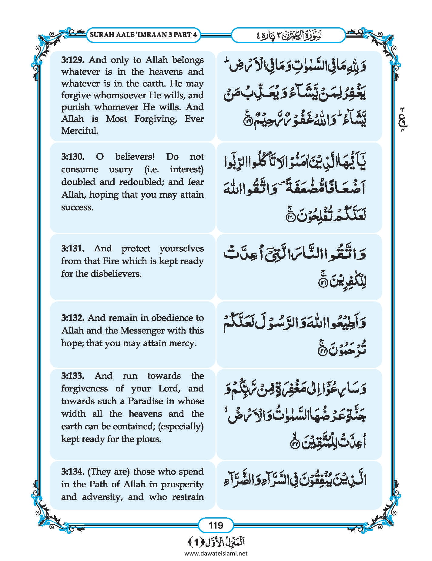 Surah Al Imran In English, Listen Audio Mp3 & Download English PDF