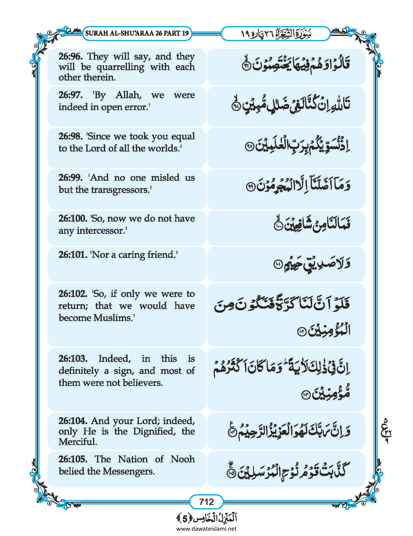 Surah Ash Shuara in English, Listen Audio Mp3 & Download English PDF