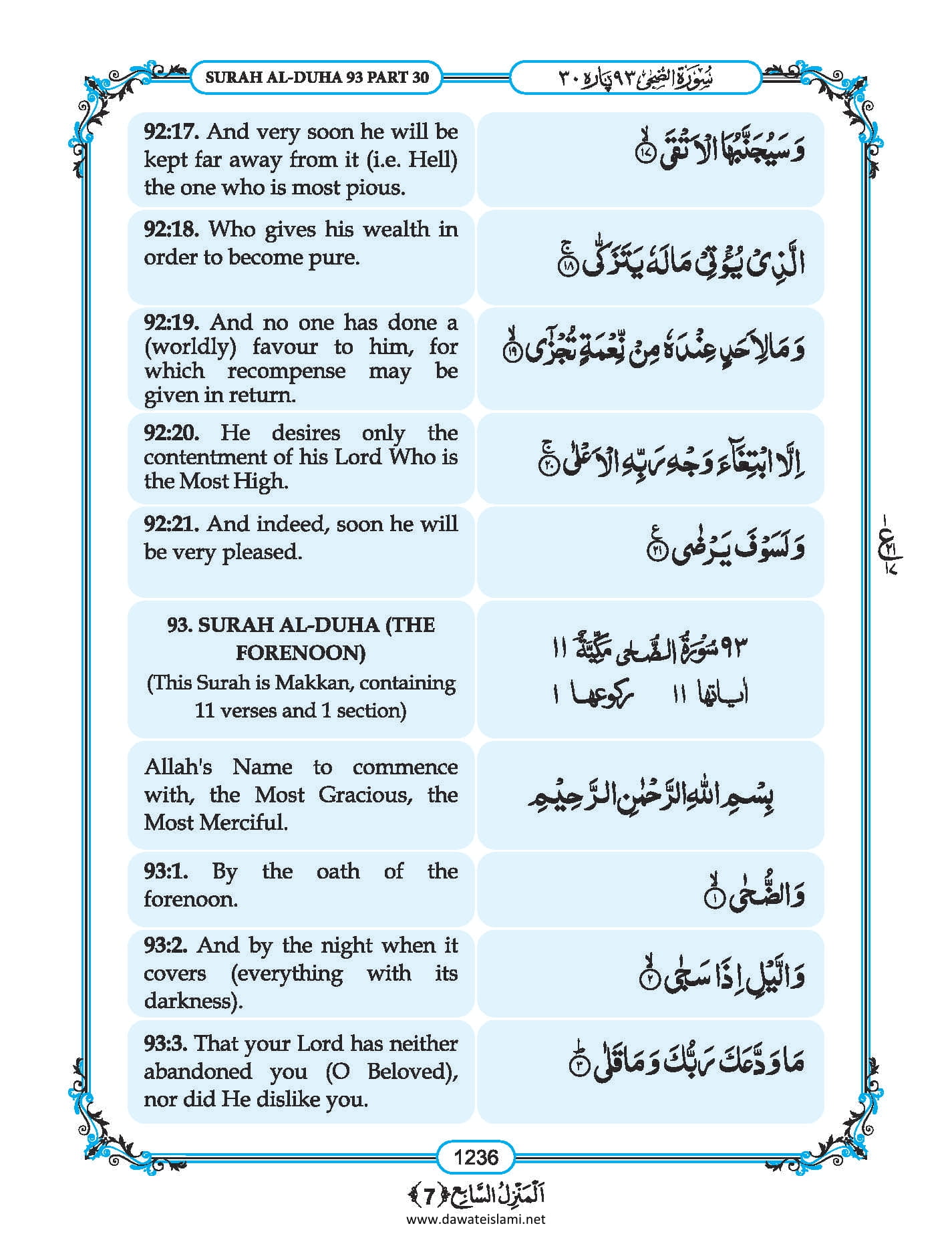 Surah Duha English – NBKomputer