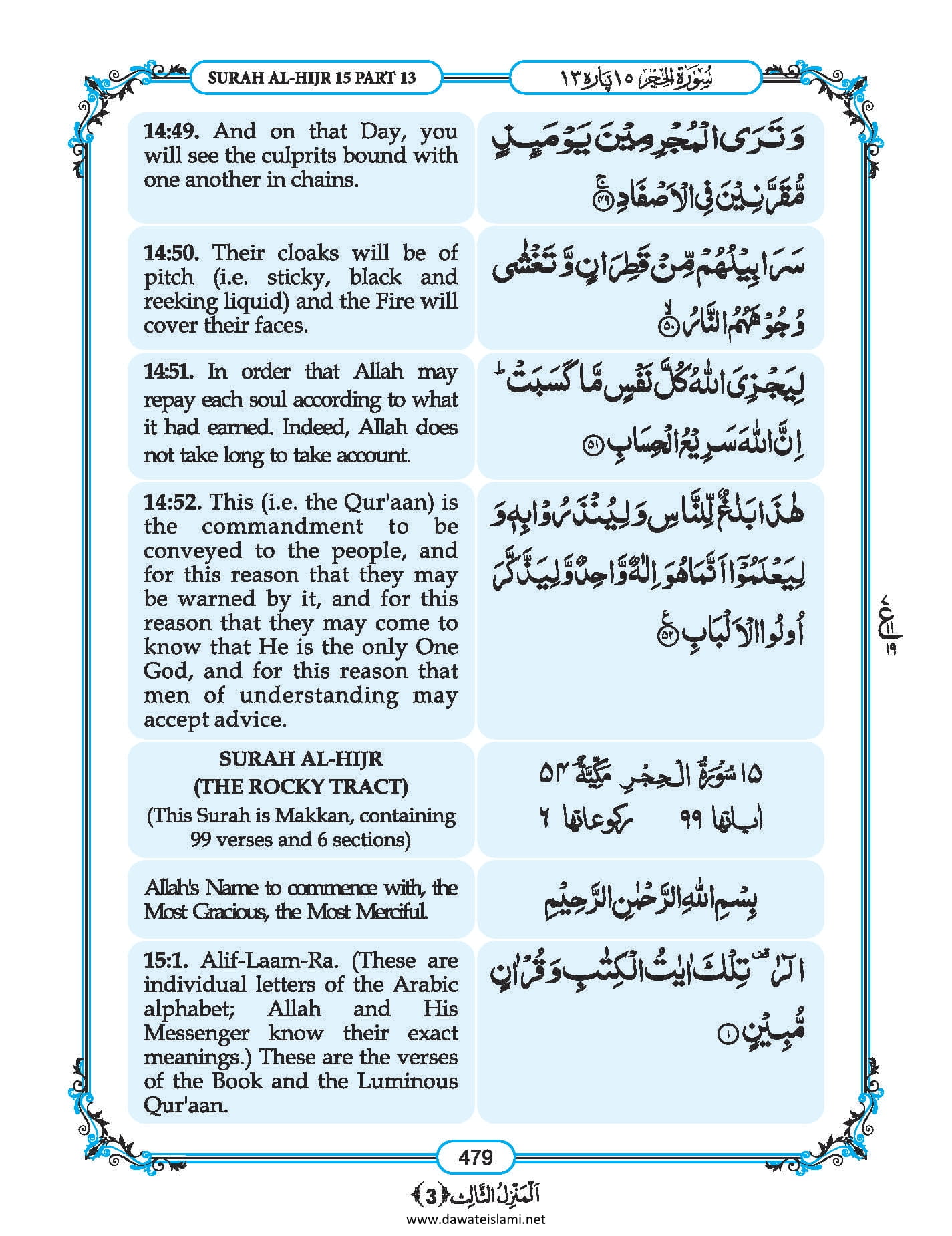 Surah Hijr in English, Listen Audio Mp3 & Download English PDF